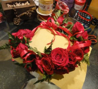 Foto Coroncina roselline rosse
