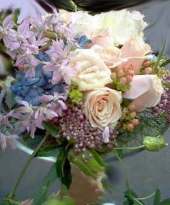 Foto Composition of Flowers light colours